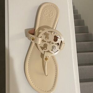 Tory Burch Beige Leather Sandals